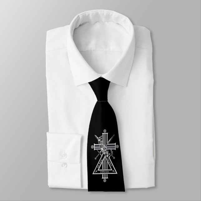 Cravate Croix freemasonique (Attaché)
