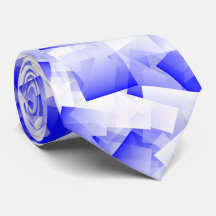 Cubisme Abstrait Motif Bleu Blanc