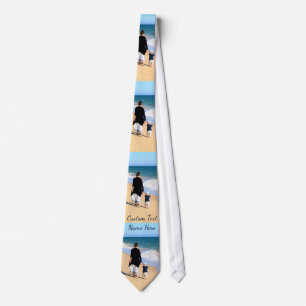 Cravate Custom Photo Neck Tie Your Photos and Text Name