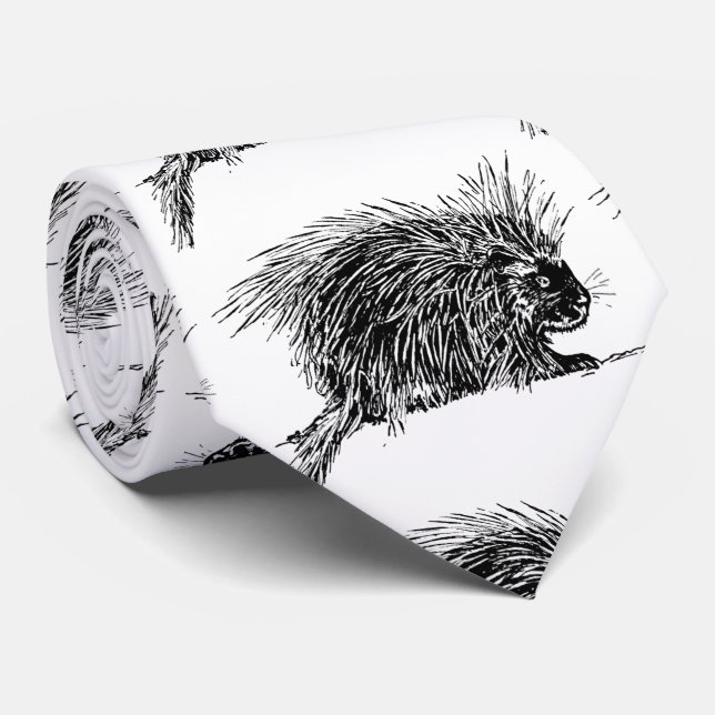 Cravate Cute Bristly Hedgehog Thunder_Cove (Roulé)