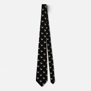 Cravate Cute élégant Black Wild Duck Motif sans couture