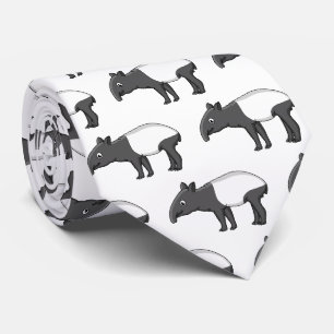 Cravate Cute happy cartoon tapir illustration