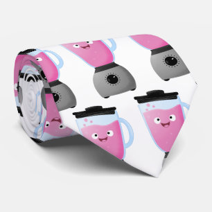 Cravate Cute happy food mixender cuisine appareil dessin a