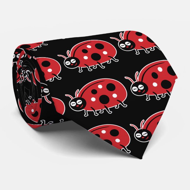 Cravate Cute Ladybug (Roulé)