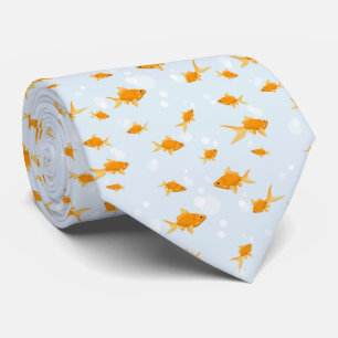 Cravate Cute poisson d'or nager dans l'eau