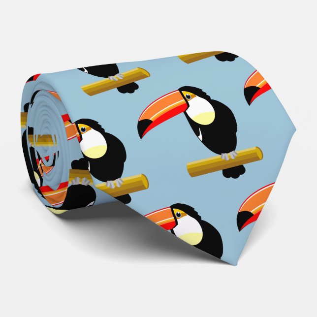Cravate Cute Toucan (Roulé)