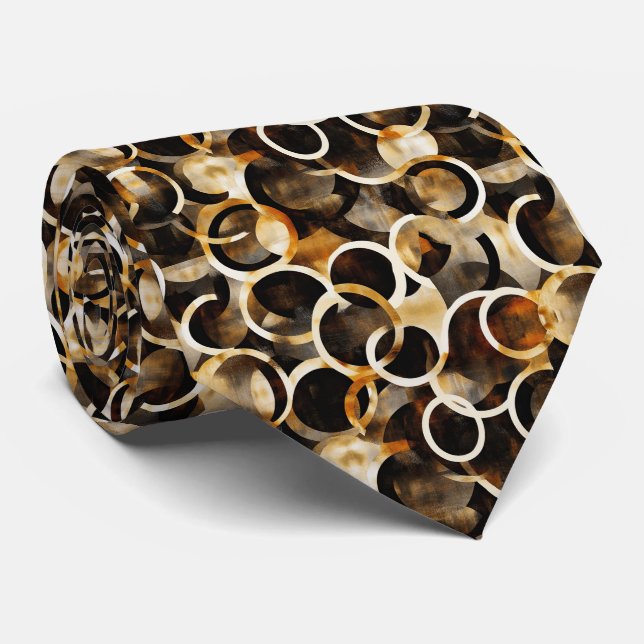 Cravate Cute turtle shell pattern  (Roulé)