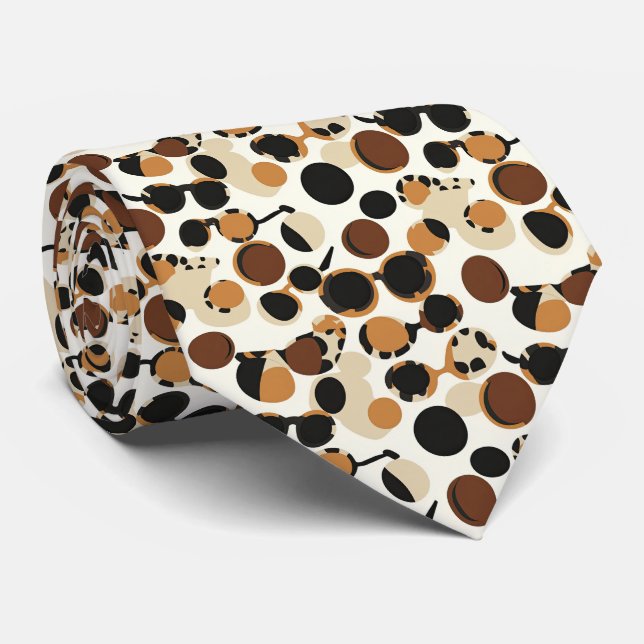 Cravate Cute turtle shell pattern  (Roulé)