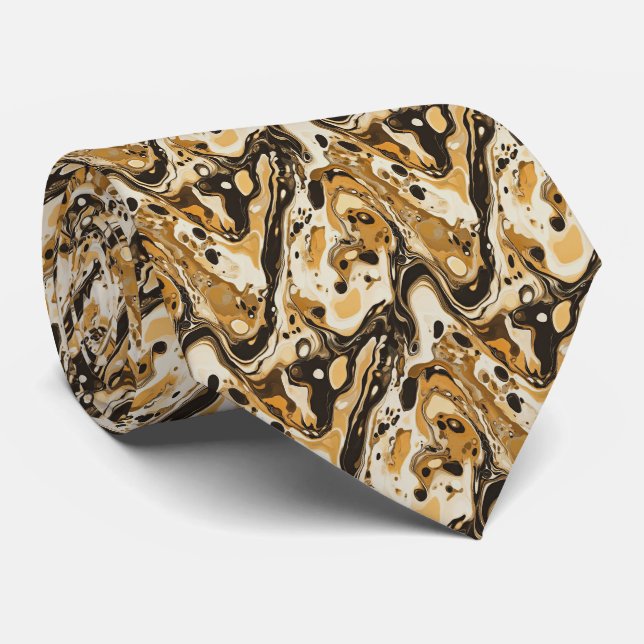 Cravate Cute turtle shell pattern  (Roulé)