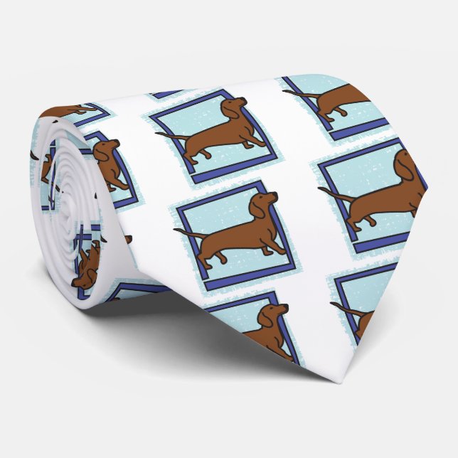 Cravate Dachshund (Roulé)