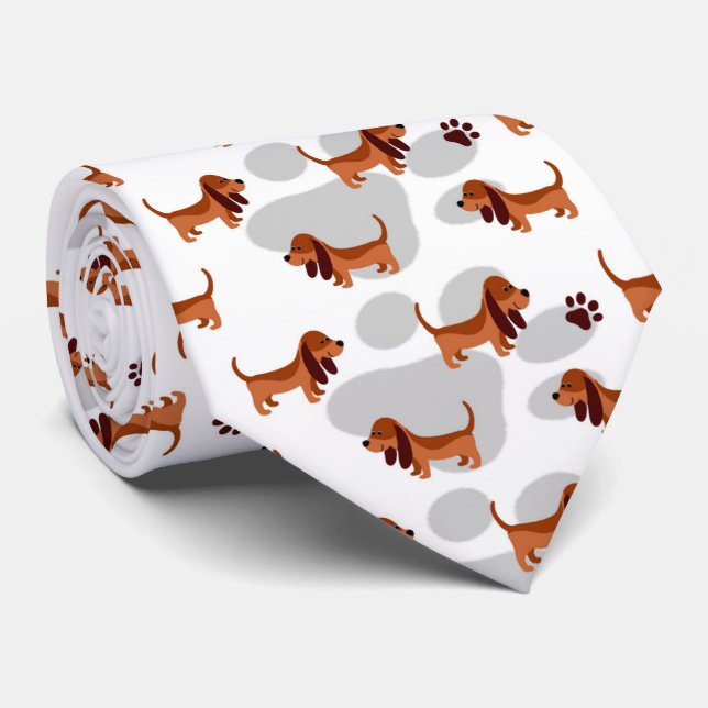 Cravate Dachshund (Roulé)
