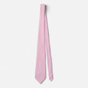Cravate Damas rose et blanc