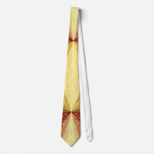 Cravate Damas rouge et or