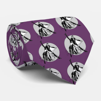 Cravate dansante violette