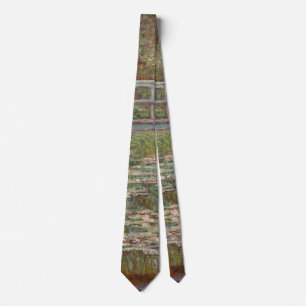 Cravate d'art Monet French Japanese Bridge