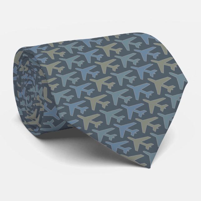 Cravate d'avion Armani Grey sur Grey (Roulé)