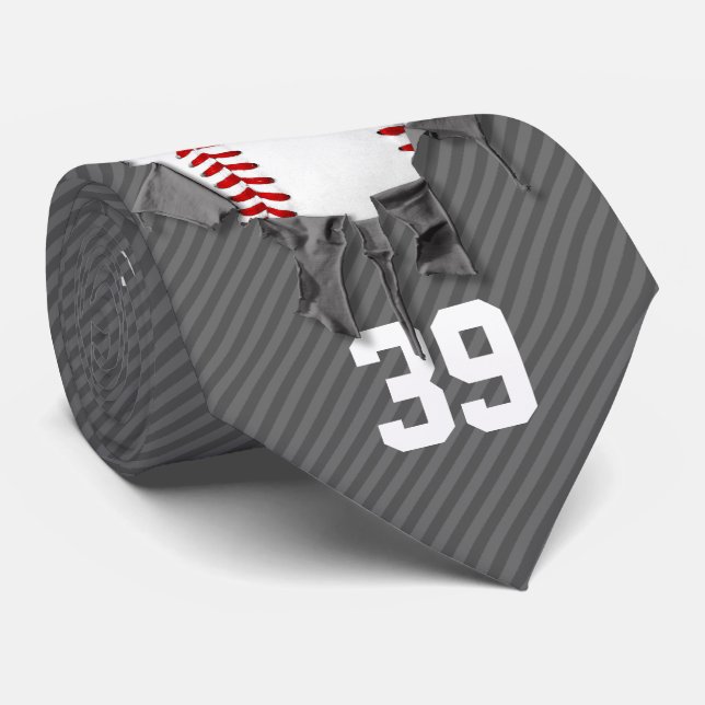 Cravate de baseball Torn (personnalisé) (Roulé)