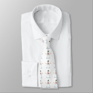 Cravate de bonhomme de neige