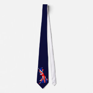 Cravate de carte de drapeau de l'Angleterre