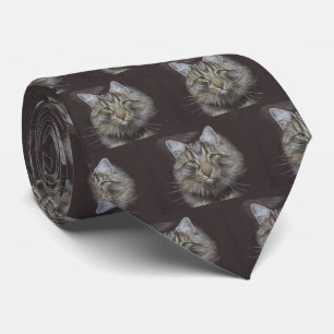 Cravate de chats Maine Coon