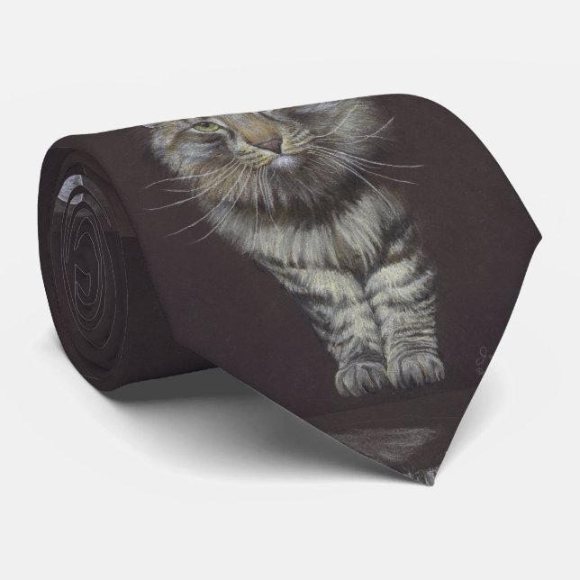 Cravate de chats Maine Coon (Roulé)