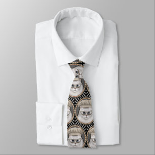 Cravate de chef de chats perse