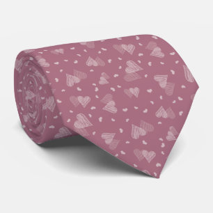 Cravate de coeur Rose de nouveauté Dusty
