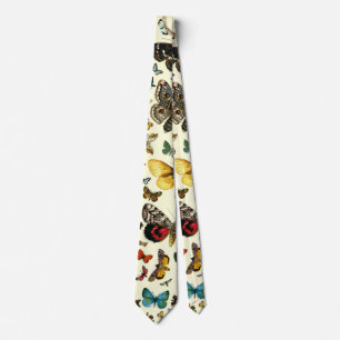 Cravate de collage papillon