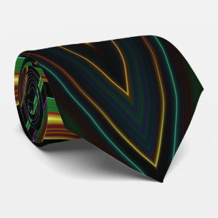 cravate de conception originale 3D verte et marron