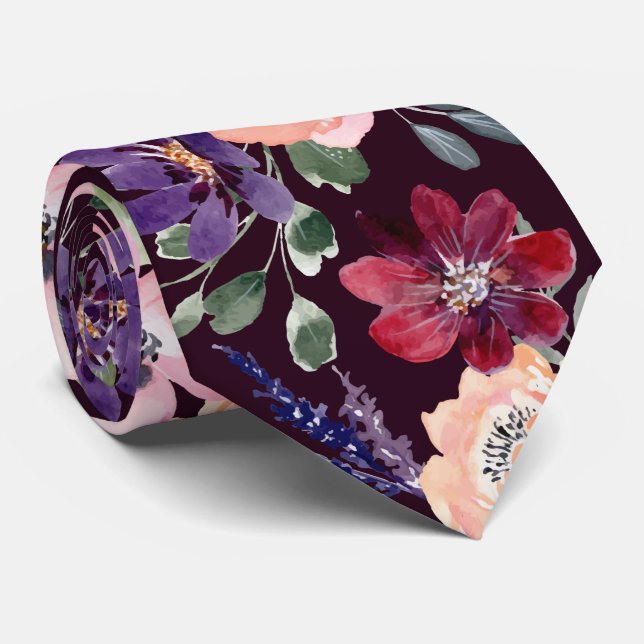 Cravate de couverture de duvet violet (Roulé)