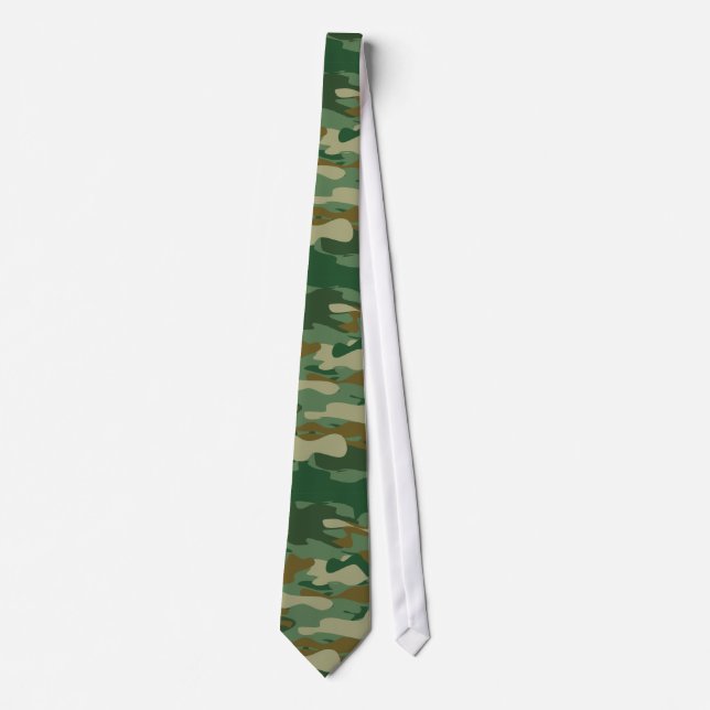 Cravate de design motif Camouflage | Couleurs Camo (Devant)
