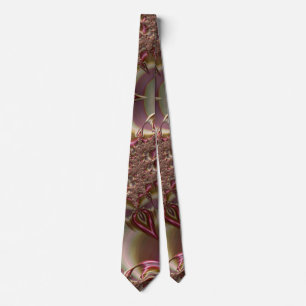 cravate de design originale Brown et rose