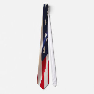 Cravate de drapeau américain