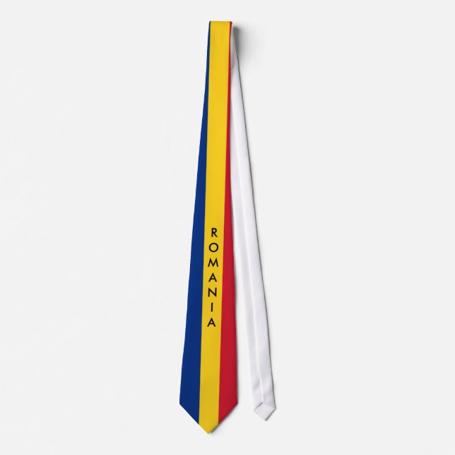 Cravate de drapeau de la Roumanie de personnaliser (Devant)