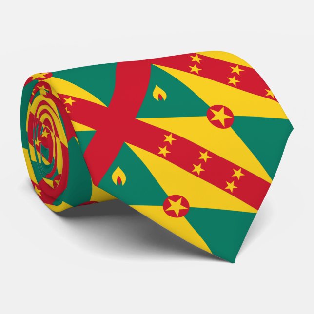 Cravate de drapeau de Paul McGehee "Grenada" (Roulé)