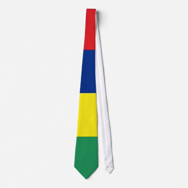 Cravate de drapeau des Îles Maurice (Devant)