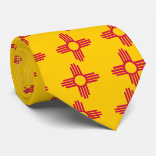 Cravate de drapeau d'état du Nouveau Mexique
