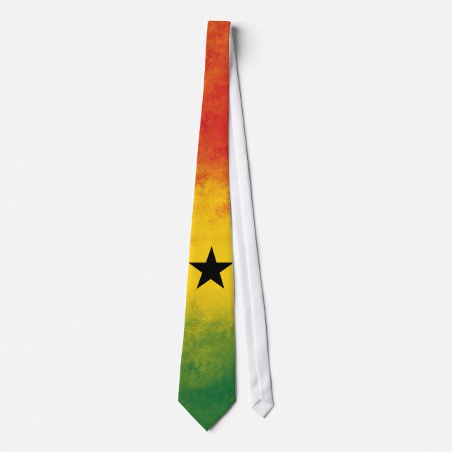 Cravate de drapeau du Ghana (Devant)