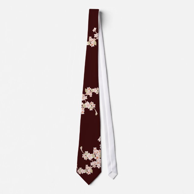 Cravate de fleurs de cerisier (Devant)