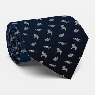 Cravate de frénésie de mouette (foncée/bleu-clair)