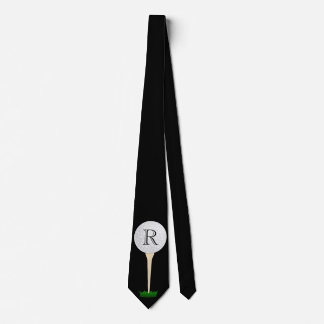 Cravate de golf Monogramme personnalisée (Devant)