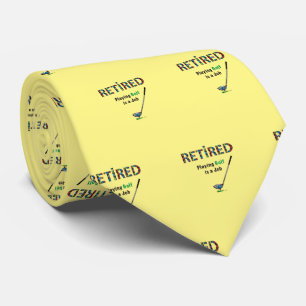 Cravate de golf RETIRED Golfing Neck Cravate perso