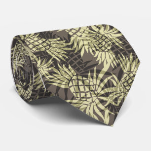 Cravate de Hawaïen de Camo d'ananas