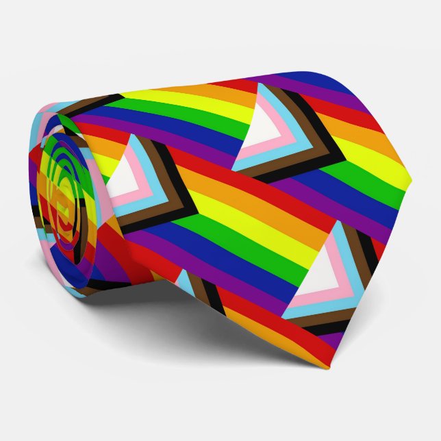 CRAVATE de la fierté LGBTQ+ (Roulé)