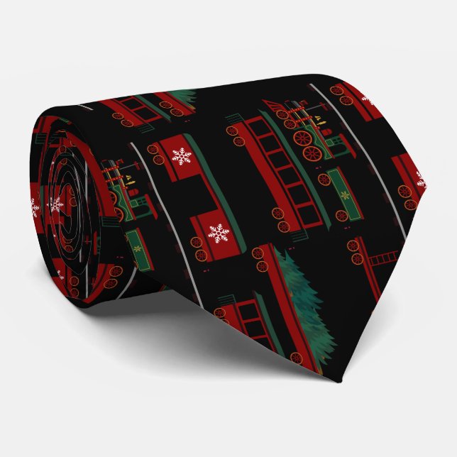 Cravate de la flotte du train de Noël (Roulé)
