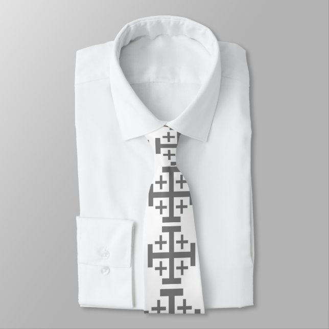 Cravate de la mode des hommes avec la croix de (Attaché)