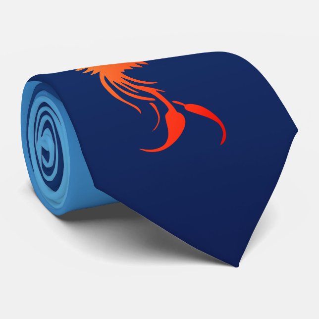 Cravate de la montée du Phoenix en flammes (Roulé)