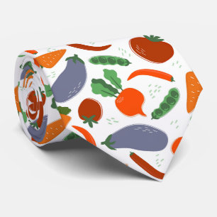 cravate de légumes carrelé mignon