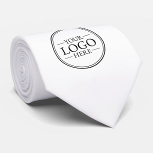 Cravate de logo d'entreprise personnalisé