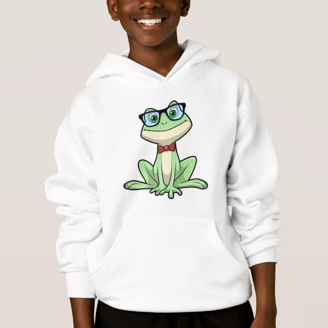 Cravate de lunettes pour étudiants Nerd grenouille (Devant)